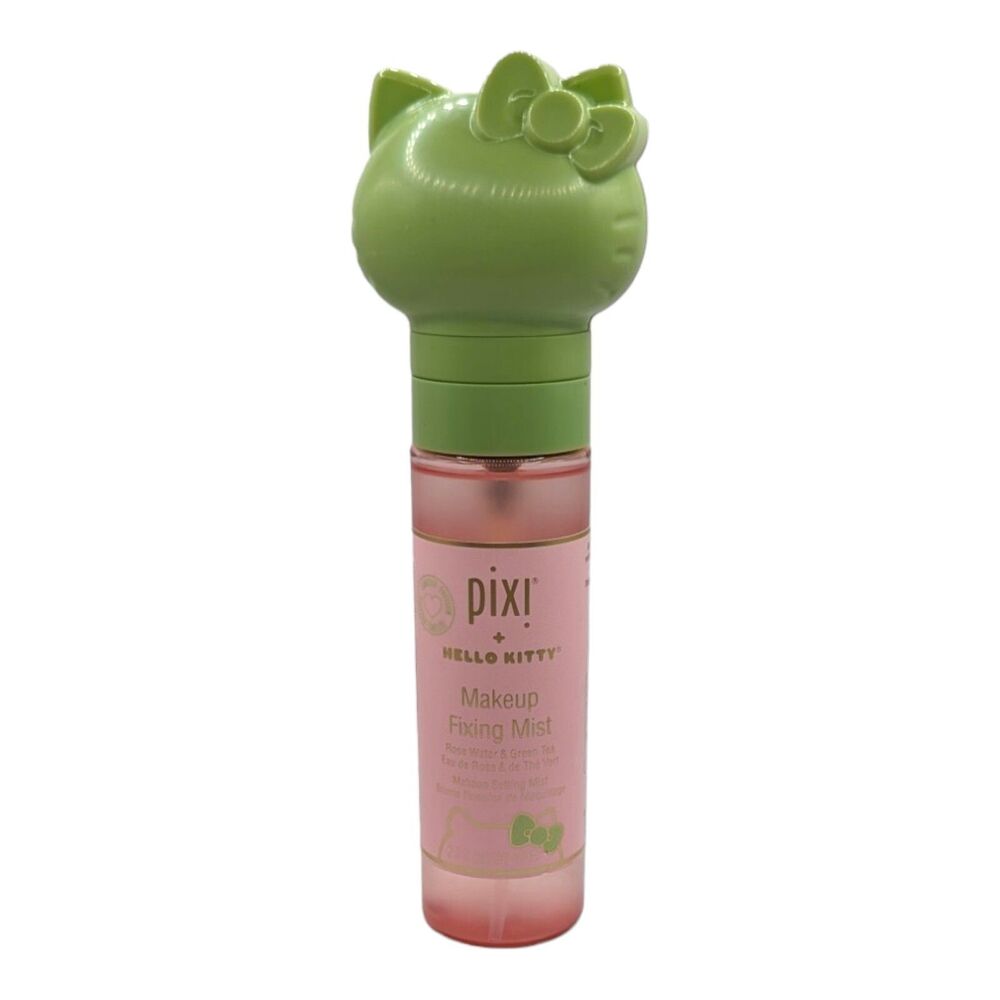 Pixi Hello Kitty Makeup Fixing Mist Rose Water Green Tea Setting Spray 2.7 fl oz